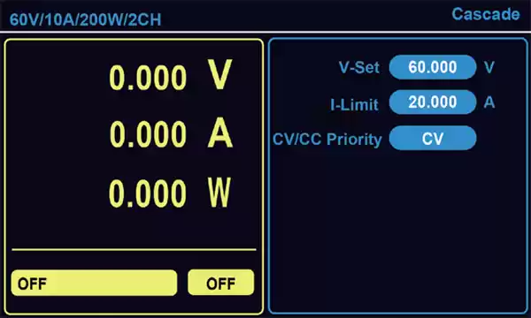 cascade mode for power expansion